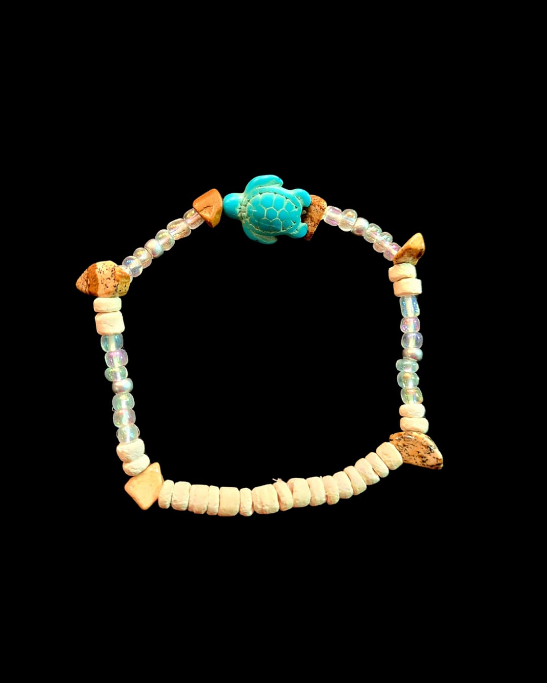 Sea Breeze – Handmade Turtle in the Sand Beach Bracelet or Anklet