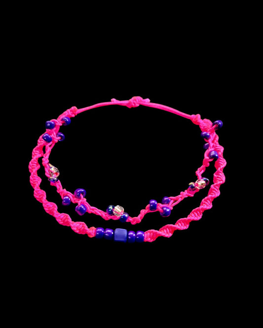 Festival Fire – Vibrant Pink Bracelet for Music & Dance