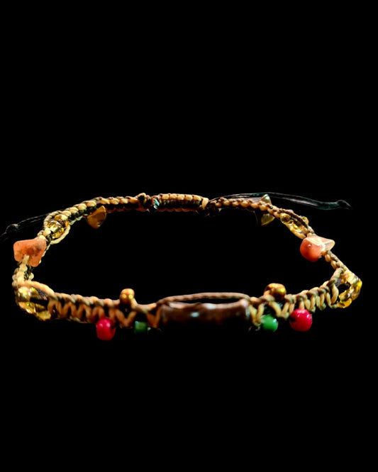 Nature’s Jewels–  Wooden Beaded Bracelet